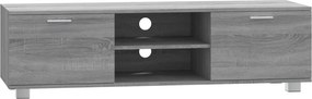vidaXL szürke sonoma színű szerelt fa TV-szekrény 140 x 40,5 x 35 cm