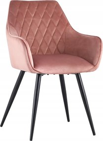 Rózsaszín szék Carbo Soft Velvet nappaliba