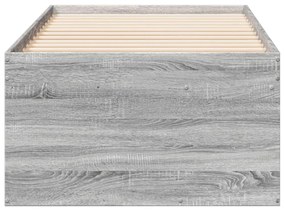 szürke sonoma kanapéágy fiókkal matrac nélkül 100x200 cm