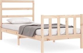 vidaXL tömör fenyőfa ágy matrac nélkül 90 x 200 cm