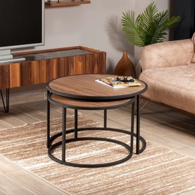 Tambur Walnut összecsukható asztal, 2 db