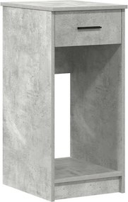 vidaXL számítógépes toronyállvány fiókkal betonszürke 35x45x77 cm