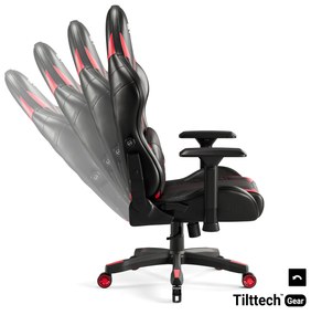 Diablo X-Ray 2.0 King Size gamer szék: fekete-piros