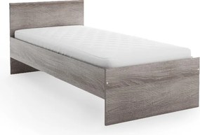 Ágy ELISA 90 x 200 cm, szarvasgomba tölgy Ágyrács: Lamellás ágyrács, Matrac: Coco Maxi 20 cm matrac
