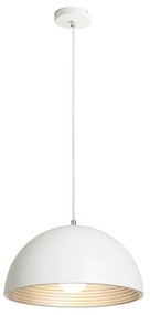RENDL R13048 CARISSIMA függő lámpatest, fém matt fehér/ezüstszürke