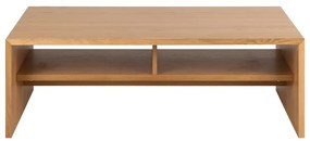 Natúr színű dohányzóasztal tölgyfa dekorral 60x120 cm Arlon – Actona