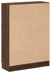 barna tölgy színű szerelt fa könyvszekrény 82,5 x 30,5 x 115 cm