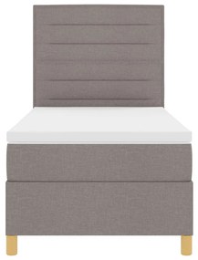 Box Spring Ágy Matraccal és LED-del Topszín 80x200 cm Szövet