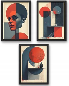 Bauhaus három darabos poszter szett A4-es méret