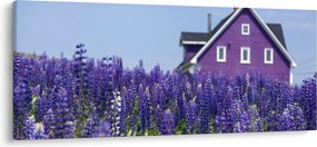 Levandula mező képe (120x50 cm)