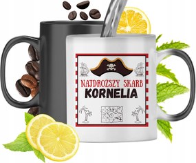 Mágikus Bögre Kornéliának Fekete Matt Nyomtatott Fotóval 330ml