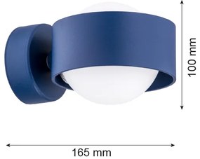 Argon 8061 - Fali lámpa MASSIMO PLUS 1xG9/6W/230V kék