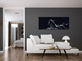 Kép - Ló és a víz (120x50 cm)