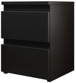 Éjjeliszekrény MALWA 40x40 cm matt fekete
