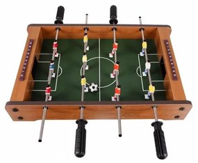 Mini asztali foci, fa futballasztal, csocsó gyerekeknek, 12 játékossal, 2 labdával, 50×31×10 cm méretben