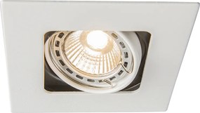 Négyzet alakú süllyesztett reflektor fehér forgatható és dönthető - Artemis