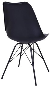 Fekete étkezőszék szett 2 db-os Oslo – House Nordic