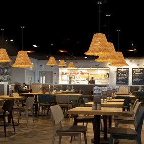 Immax 08273L - Csillár zsinóron NATURALEZA 1xE27/40W/230V átm. 45 cm rattan