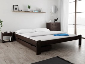 ADA ágy 180x200 cm, diófa Ágyrács: Ágyrács nélkül, Matrac: Coco Maxi 19 cm matrac