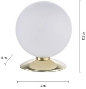 Paul Neuhaus 4013-60 - LED Dimmelhető asztali lámpa BUBBA 1xG9/3W/230V arany