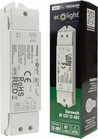 Led szalag vezérlő állítható színnel Cct 16A 12-48V 1-zóna rádió