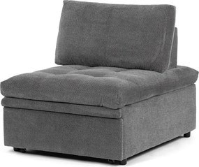Rozkládací křeslo, šedá, látka, ASB-C3410 GREY2