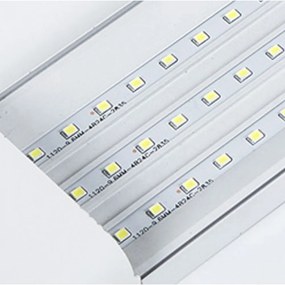 SNHL 3 Darab Minőségi LED Fénycső Armatúrával 3 sor LEDCSÍKKAL T12 120 Cm 150W Hidegfehér