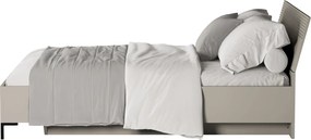 Franciaágy, 160x200, szürkésbarna Taupe, DOMCA