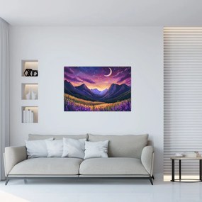 Kép - Lila táj (90x60 cm)