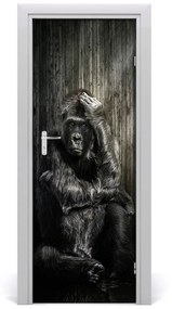 Ajtó tapéta Gorilla 75x205 cm