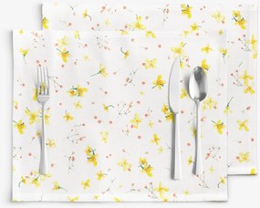 Goldea valencia reggeliző alátét - nárciszok - 2 db 30 x 40 cm