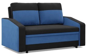 Hewlet kanapé, szövet anyag, fekete - kék