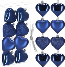 KarĂĄcsonyfa BombĂĄk SzĂvek KarĂĄcsonyfa DĂszek MedĂĄlok Szett 8x Törhetetlen