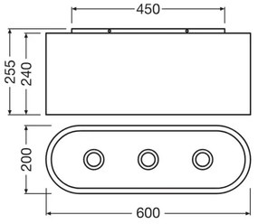 Ledvance - Mennyezeti lámpa DECOR CARDBOARD 3xE27/15W/230V