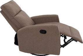 Relax forgószék fotel, szürkésbarna taupe, MEKENZI