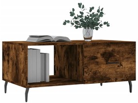 Füstös tölgy színű szerelt fa dohányzóasztal 90 x 50 x 40 cm
