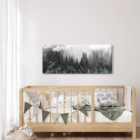 Kép - Erdő illusztrált elemekkel (120x50 cm)