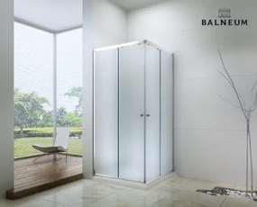 Balneum Royal  szögletes zuhanykabin 6mm-es nano vízlepergető üveggel matt 80