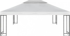 krémfehér csere pavilon ponyvatető 310 g / m² 3 x 4 m