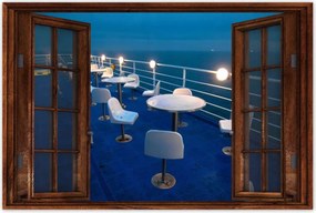 Poszterek 90x60 Tengerparti kávézó