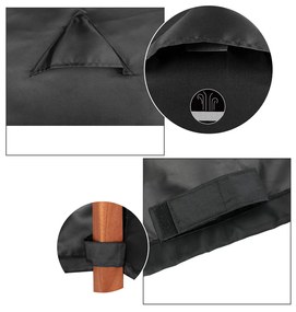 Kingsleeve® Védőhuzat nyugágyhoz 160/155x60x75/39cm - antracit