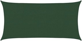 vidaXL sötétzöld HDPE napvitorla 160 g/m² 2 x 4 m