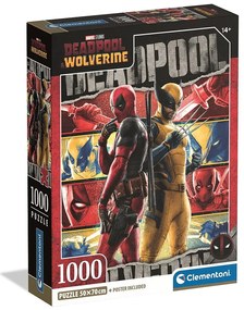 Deadpool &amp; Wolverine 1000 db-os Compact puzzle Clementoni