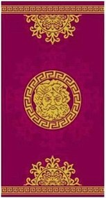 Strandtörülköző egyiptomi frottír 100% pamut Zeus Burgundia 90x170cm TiaHome