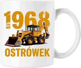 Bögre 1968 traktor Prl 3 Fehér 330ml