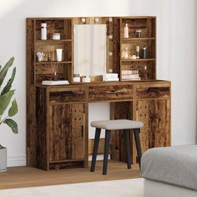 Dressing Table Set 3 db Régi Fa Fából készült