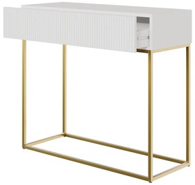 Konzolasztal Vertigo V4  (fehér + arany). 1098987
