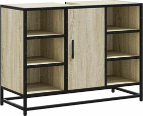 vidaXL sonoma tölgyfa fürdőszobai mosdószekrény 80 x 33 x 60 cm