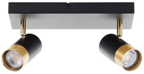 Brilliant - LED spotlámpa VIGOLO 2xGU10/5W/230V fekete/arany