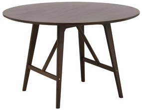 Asztal Dallas 3863Sötét barna, 75cm, Közepes sűrűségű farostlemez